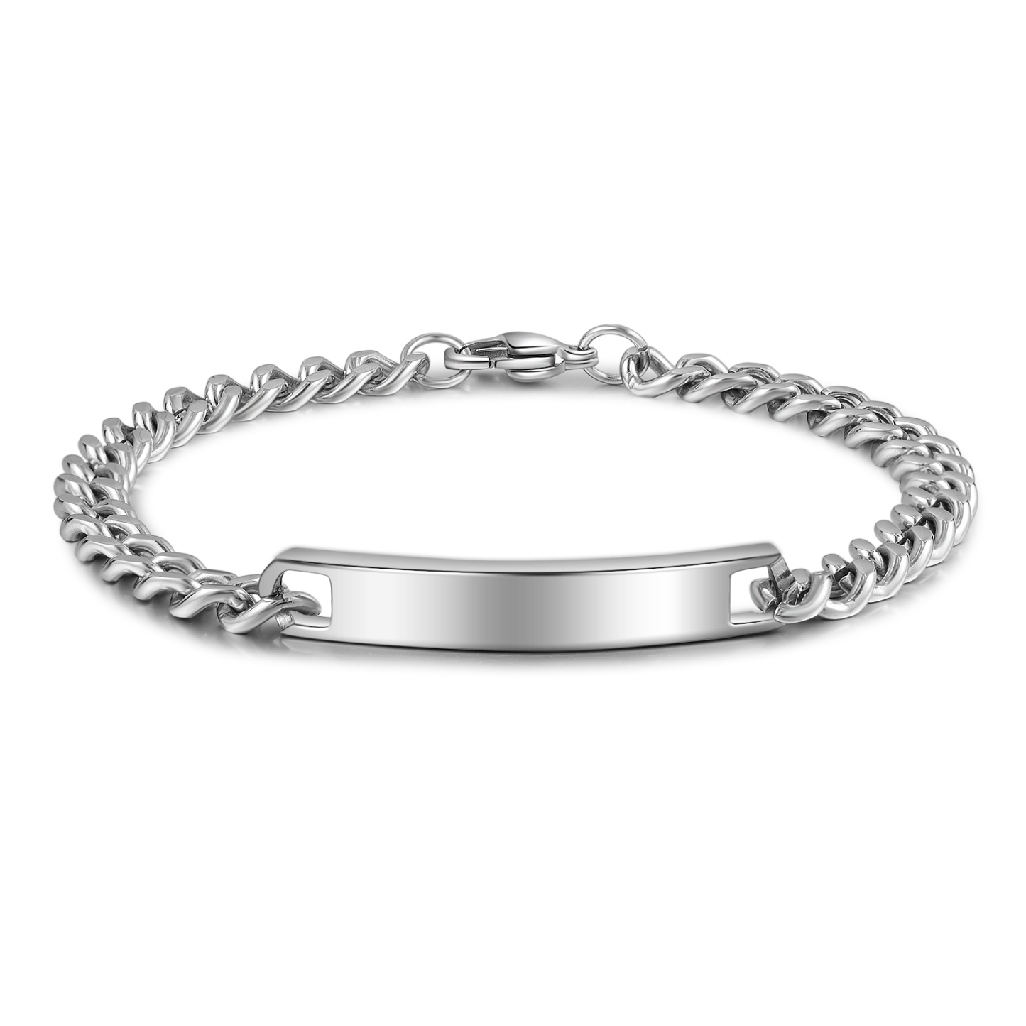 2024 Valentines Day Gifts Personalised Cuban Chain Bracelet Custom Text Women's Bracelet for Him-Jessemade AU