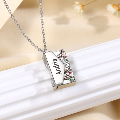 Personalised Women's Necklace Customised Name Envelope Necklace Gifts for Her-Jessemade AU