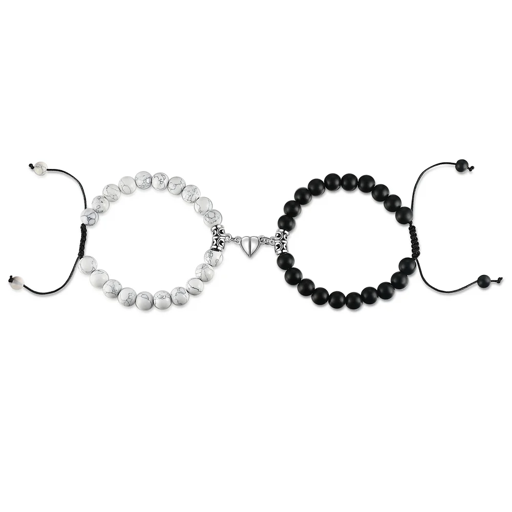 Couple Bracelets Set Magnetic Bracelet Adjustable Bracelet Valentine's Day Gift for Couples-Jessemade AU