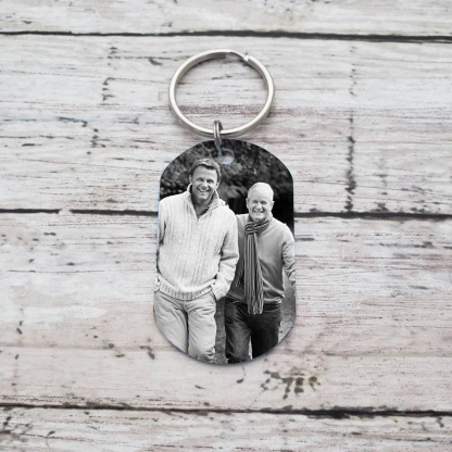 Personalised Memorial Photo Keychain Custom Name & Text Keychain Commemorate Deceased Loved Ones - I Will Carry You With Me Until I See You Again -Jessemade AU
