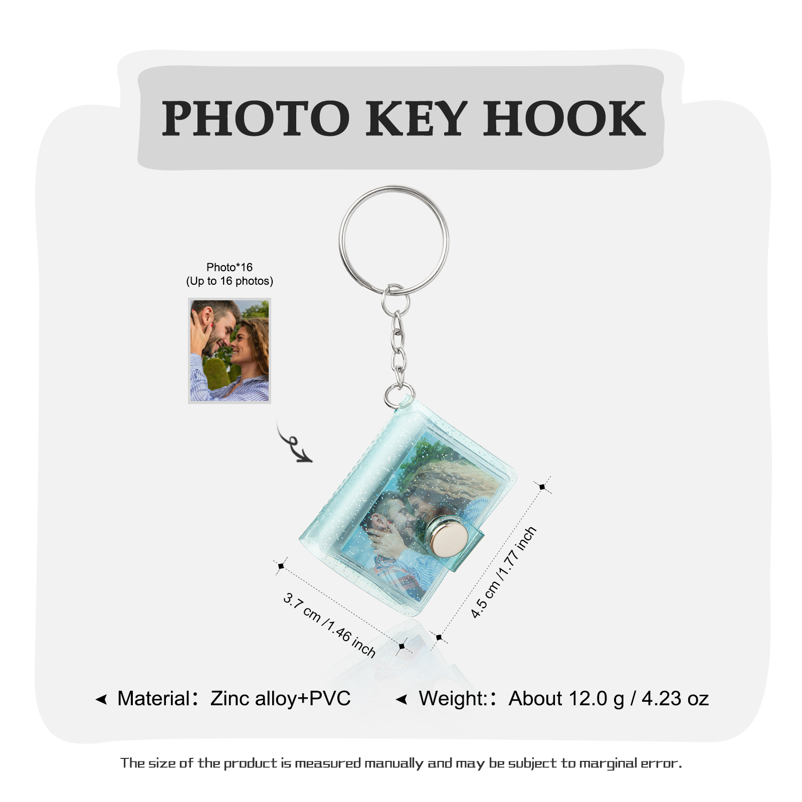 Personalised Mini Photo Album Keychain Custom 16 Photos Keychain Scrapbook  Romantic Gifts-Jessemade AU