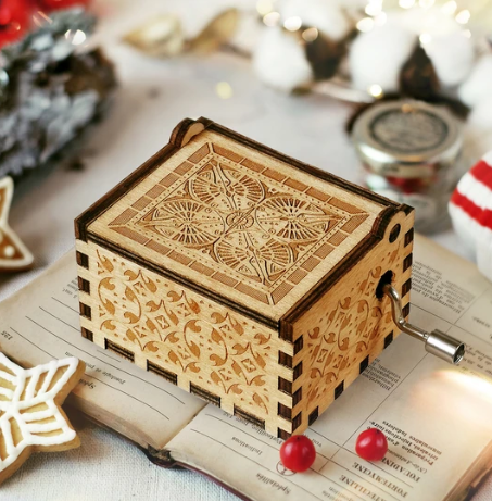 To My Daughter-Exquisite Wooden Music Box From Mum To Daughter-Jessemade AU