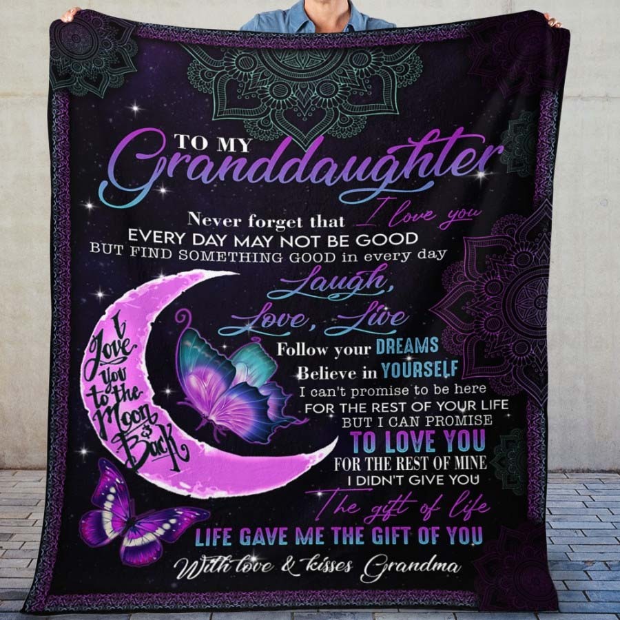 Grandma To Granddaughter, Never Forget That I Love You, Flannel Blanket-Jessemade AU