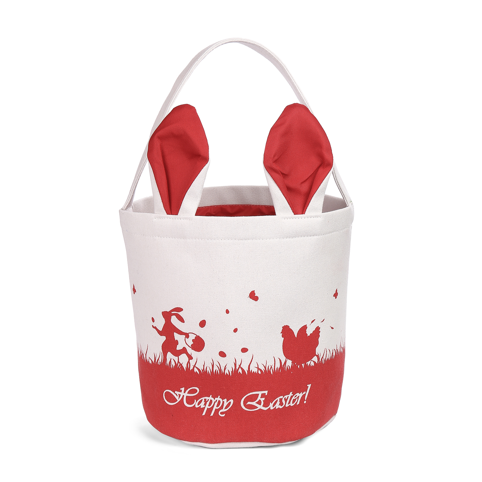 Personalised Bunny Tote Bag Customised with Name Bunny Bucket Bag Easter Gifts-Jessemade AU