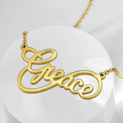 Personalised Necklace Custom 1 Name Necklace Gift For Women-Jessemade AU