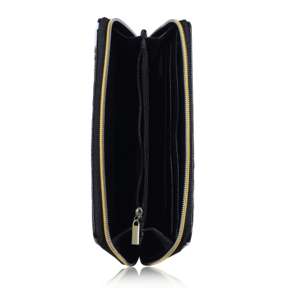 Long Purse Personalised Leather Wallet Engraved 6 Photos Zip Wallet 2023 Gifts For Women Men-Jessemade AU