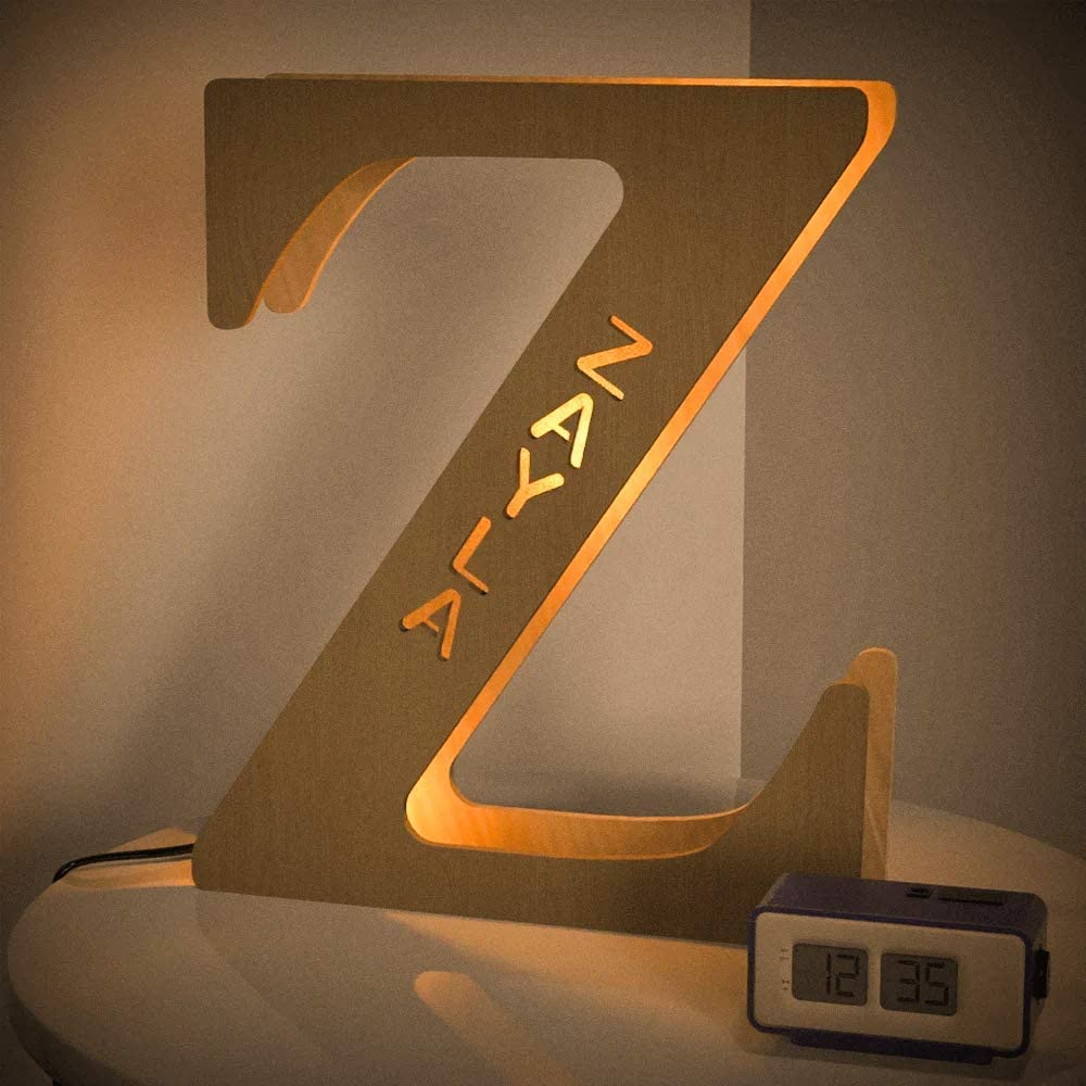 Personalised Name Letter Light S~Z 19/29CM-Jessemade AU