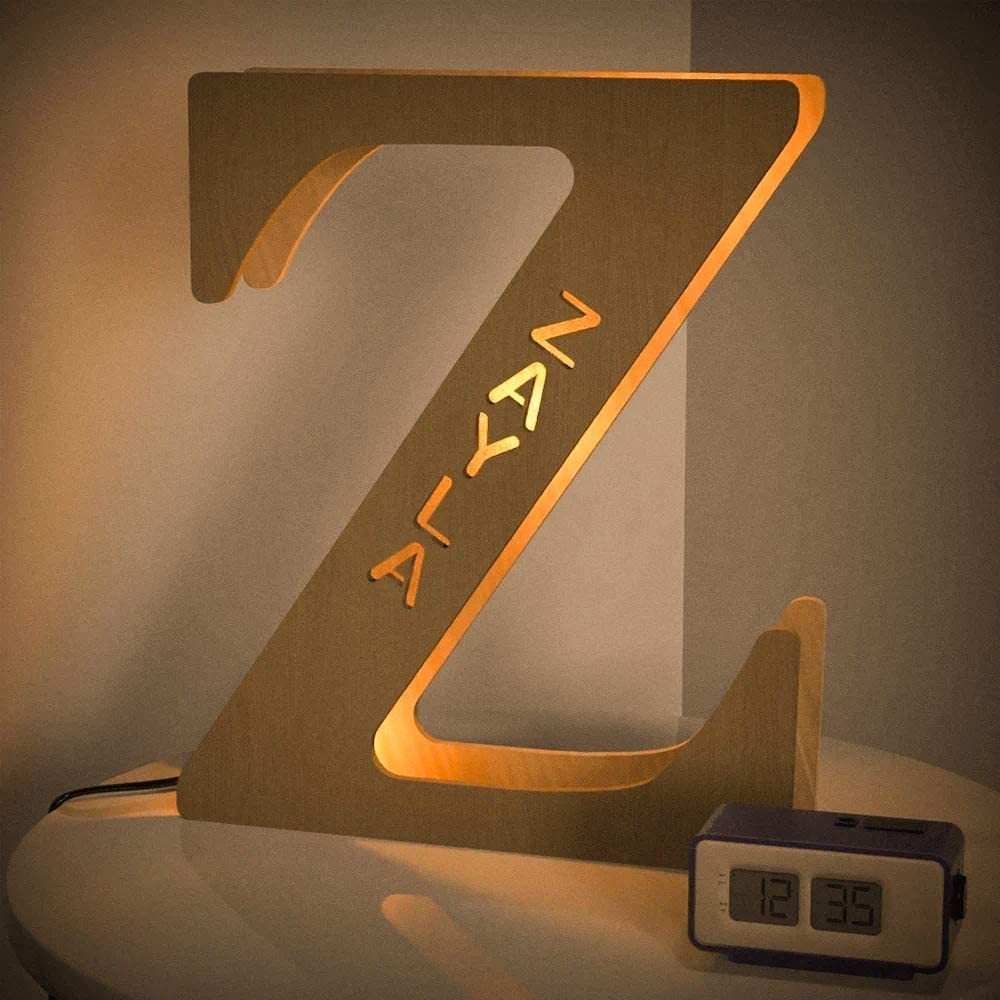 Personalised Name Letter Light S~Z 19/29CM-Jessemade AU