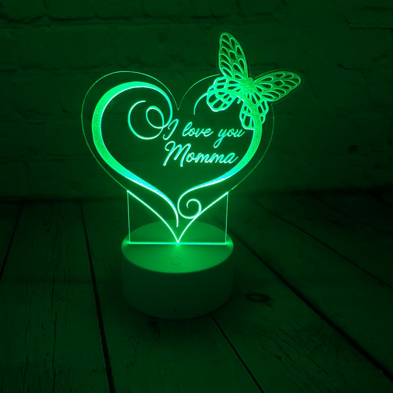 Personalised Butterfly Home Decoration Lamp With Custom Name Night Light Kid's Bedroom Decor Children's LED Light-Jessemade AU