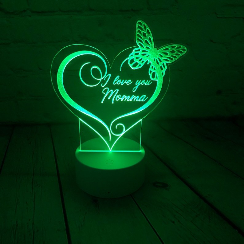 Personalised Butterfly Home Decoration Lamp With Custom Name Night Light Kid's Bedroom Decor Children's LED Light-Jessemade AU