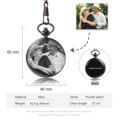 Personalised Pocket Watch Custom Photo Gifts For Father-Jessemade AU