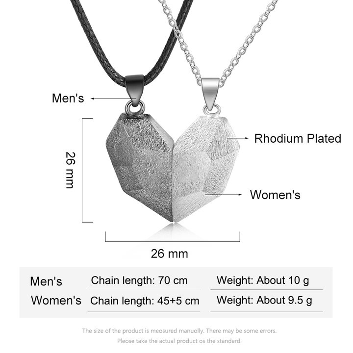 Magnetic Matching Couple Letter Necklace and Bracelet Valentine's Day Gifts for Couple-Jessemade AU