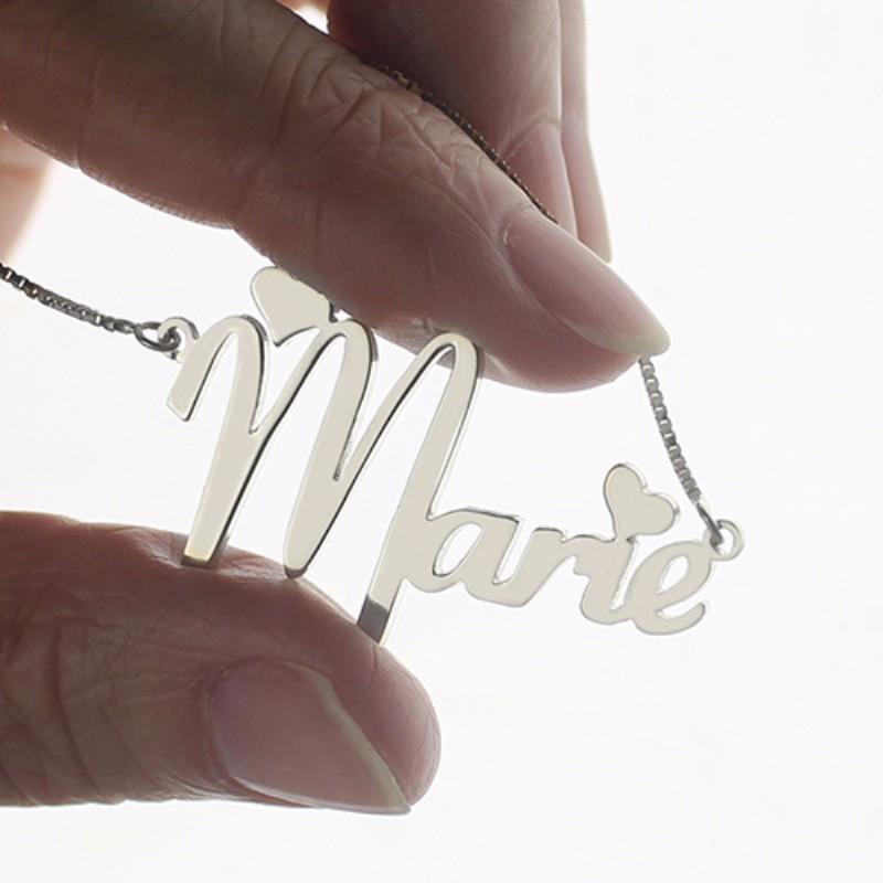 Personalised Heart Necklace Custom 1 Name Necklace Gift For Her-Jessemade AU