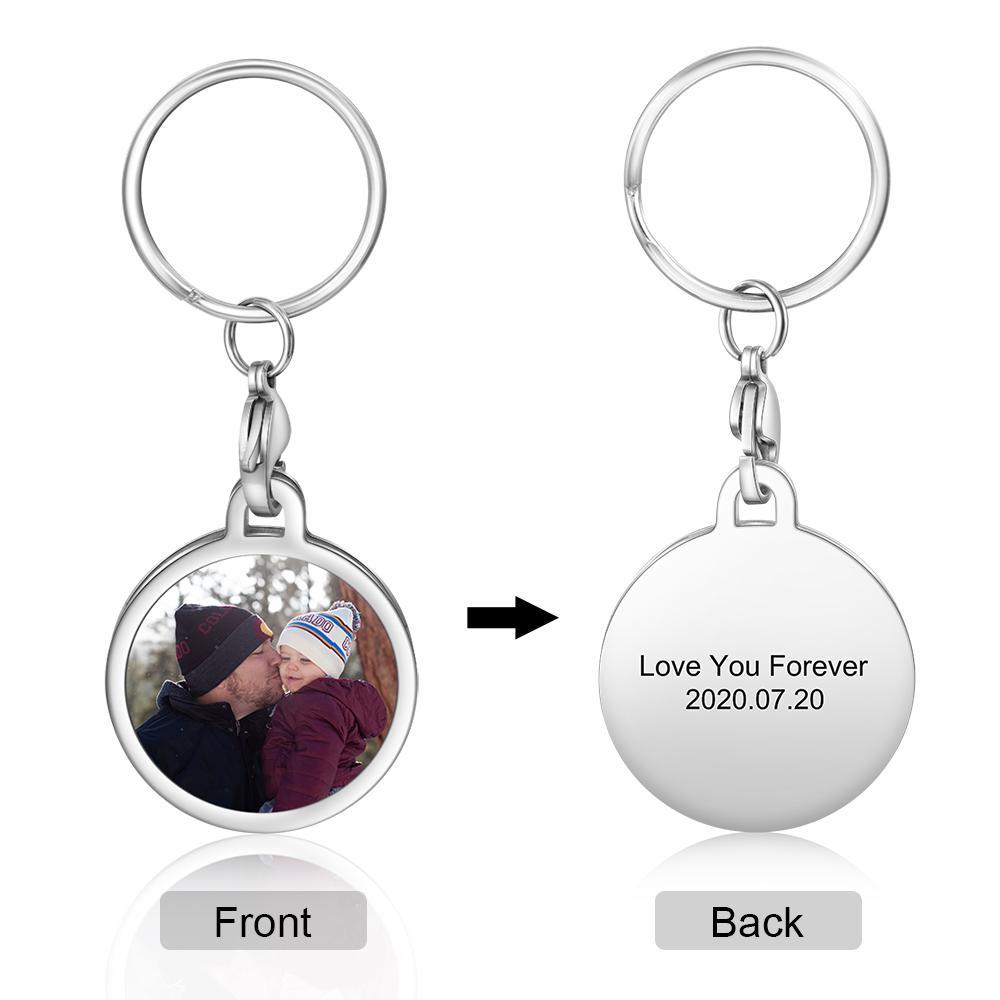 Personalised Keychain Engraved Photo Keychain Gifts For Him-Jessemade AU