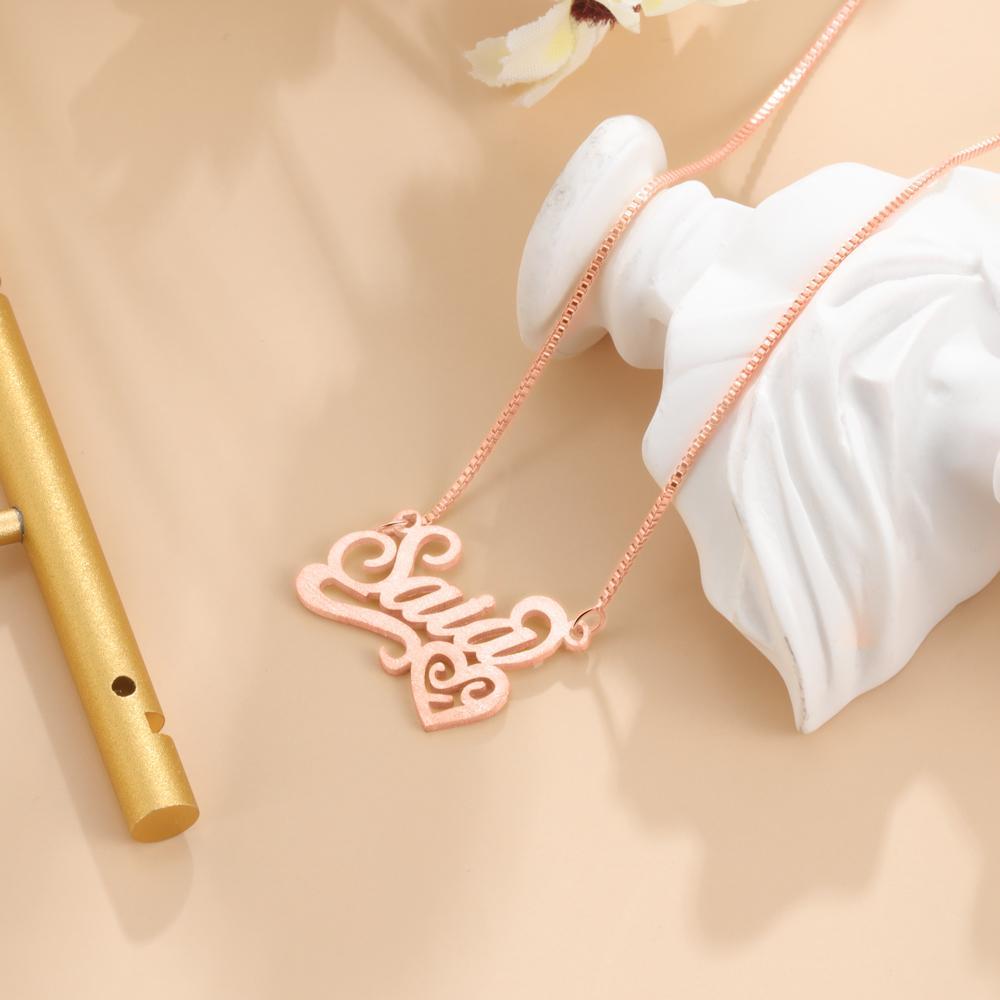 Personalised Necklace Custom 1 Name Necklace Gift For Women-Jessemade AU