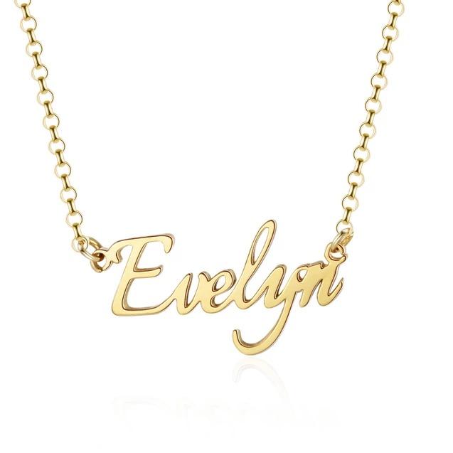 Personalised Necklace Custom 1 Name Necklace Gift For Women-Jessemade AU