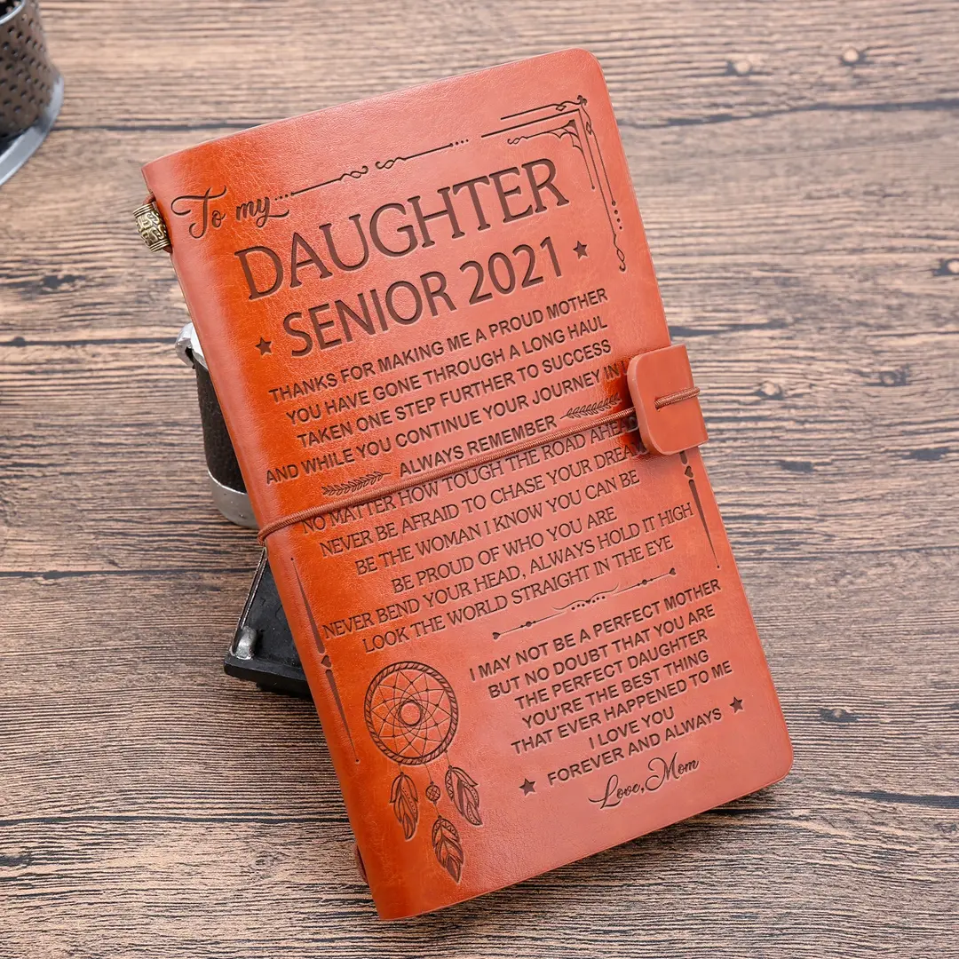 To My Daughter Leather Journal "I Need To Say I Love You"-Jessemade AU