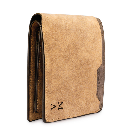 Personalised Leather Wallet Engraved Photo Short Purse Folding Wallet Gifts For Men-Jessemade AU