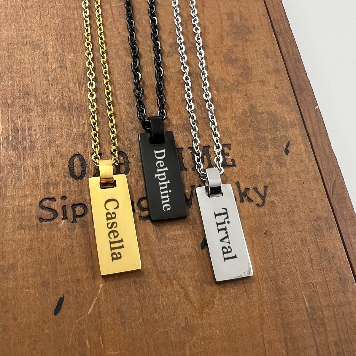Personalised 1 Name Necklace Back To School Gold Necklace for Kids-Jessemade AU