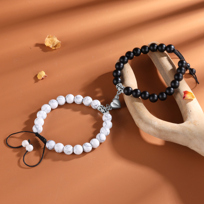 Couple Bracelets Set Magnetic Bracelet Adjustable Bracelet Valentine's Day Gift for Couples-Jessemade AU