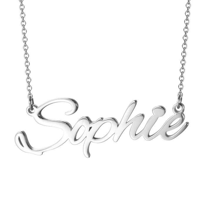 Personalised Necklace Custom 1 Name Necklace Gift For Women-Jessemade AU