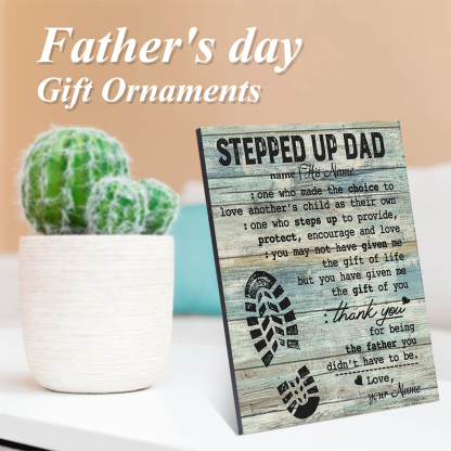 Father's Day Gifts To Dad Photo Frame Wood Signs Keepsake-Jessemade AU