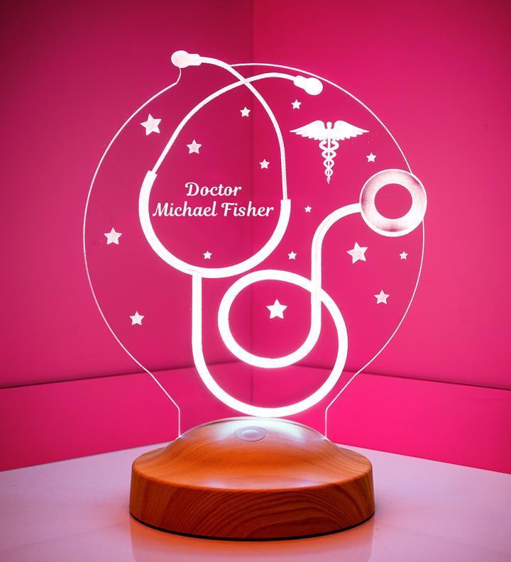 Personalised Profession Name Night Light Engraved Lamp-Jessemade AU