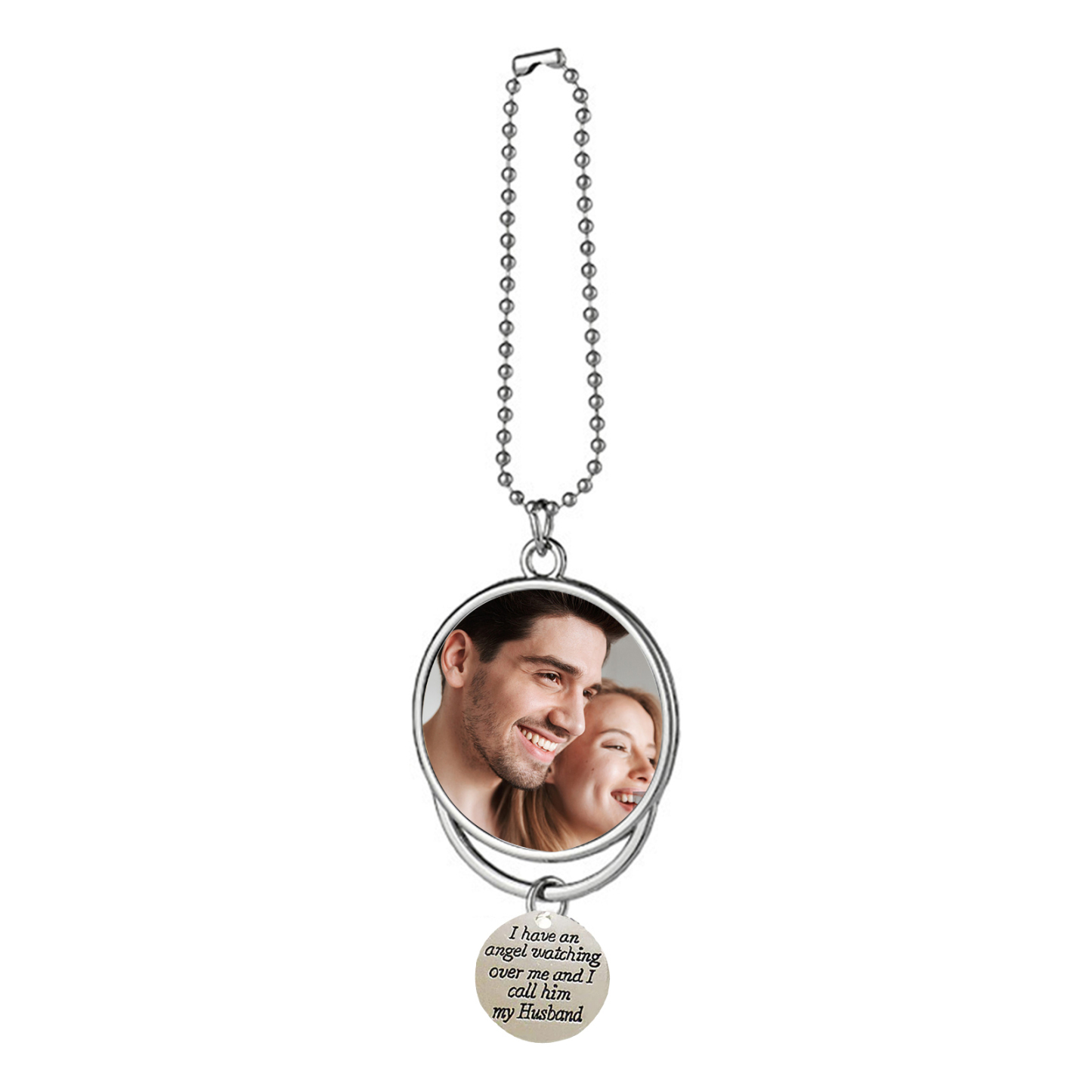 Personalised Photo Ornament I Have an Angel Watching Over Me Car Hanging Gifts-Jessemade AU