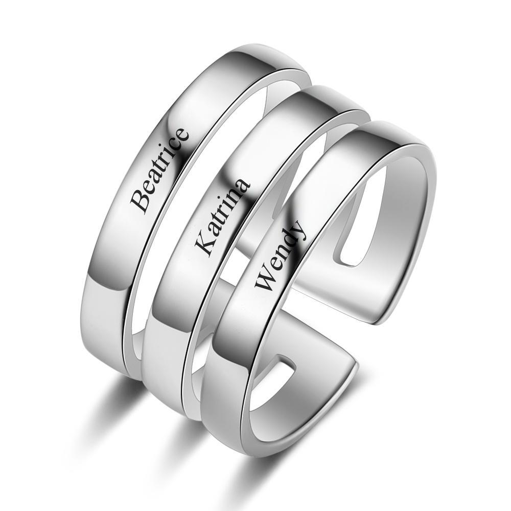 Personalised Names Or Phrases Ring For You-Jessemade AU