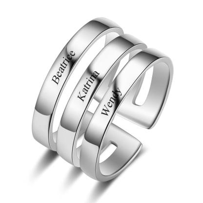 Personalised Names Or Phrases Ring For You-Jessemade AU