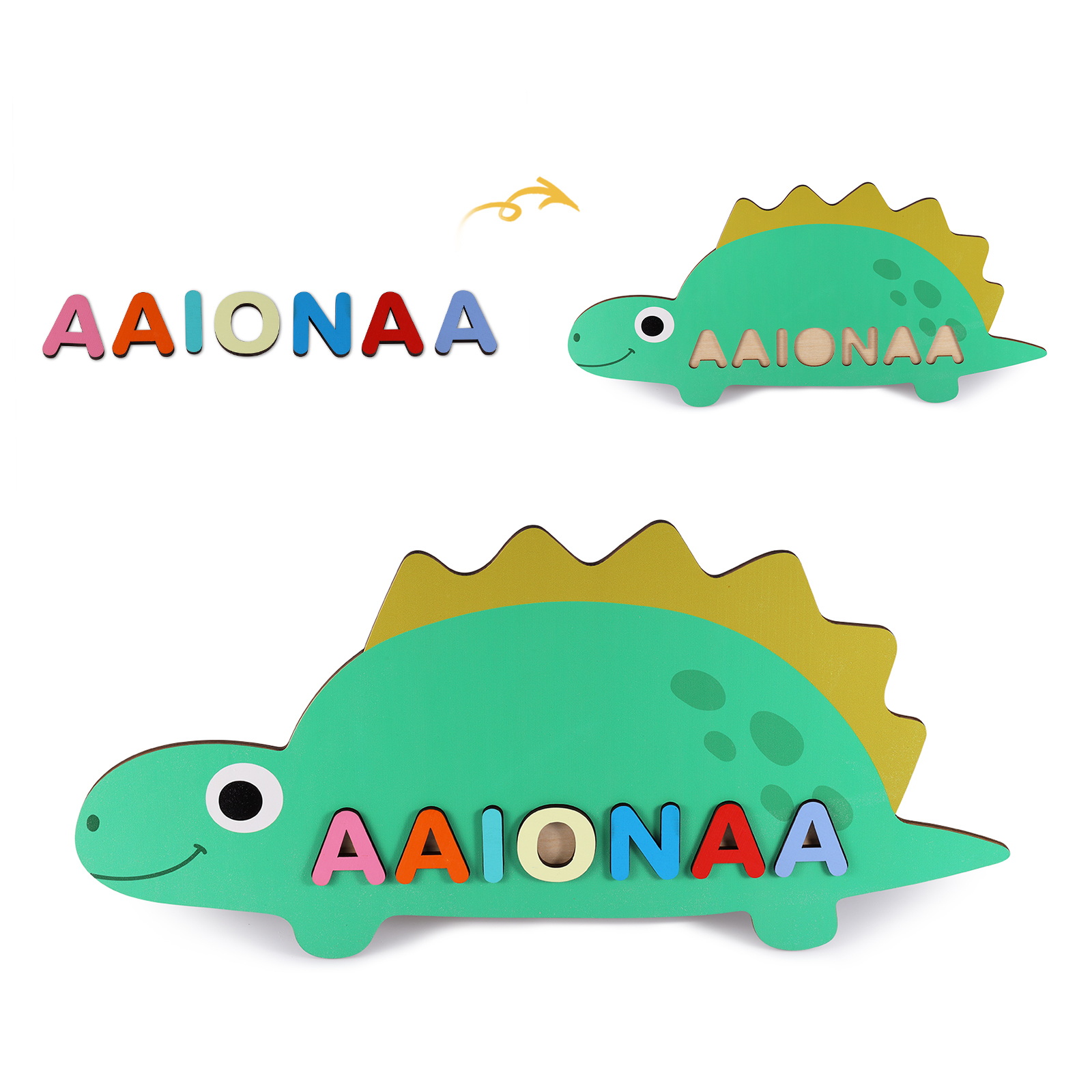 Customised Kid's Wooden Name Puzzle Toy for Toddlers Early Learning Child Toy-Jessemade AU