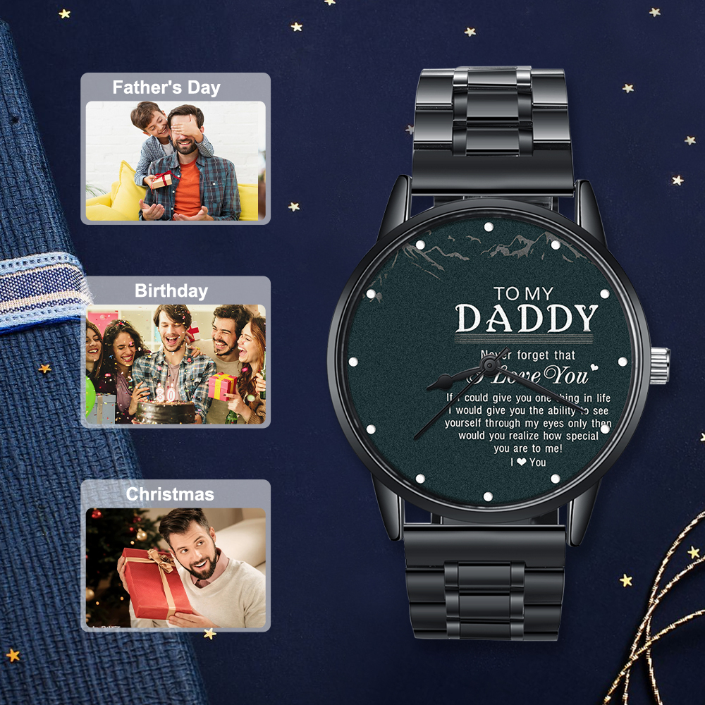 Personalised Photo Watch Customised Mechanical Watch Gifts for Him-Jessemade AU