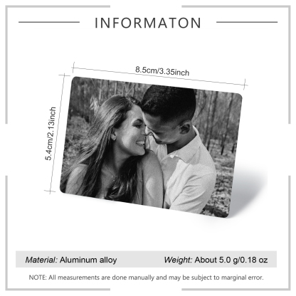 Personalised Wallet Photo Card Wallet Insert Gift for Husband-Jessemade AU