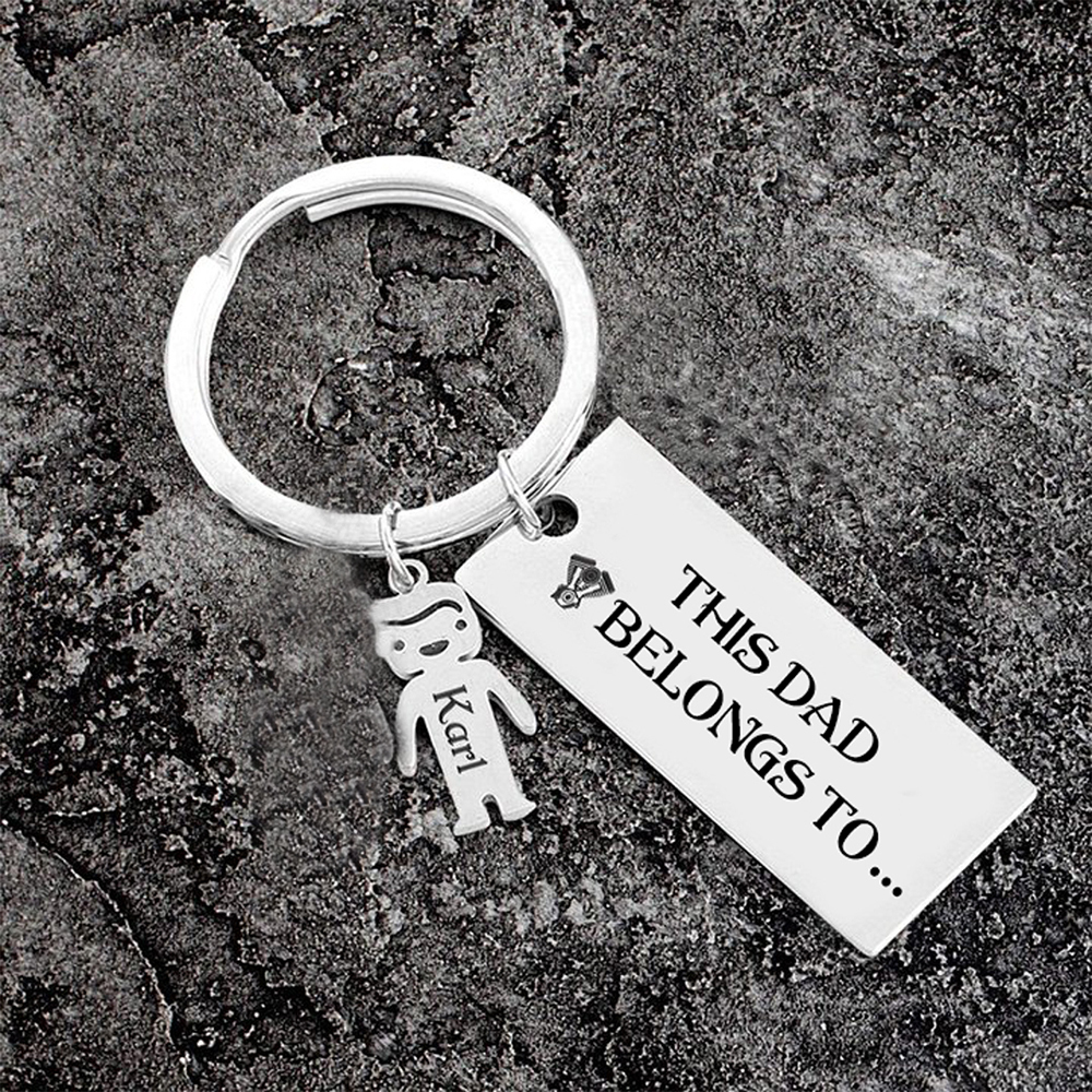 1 Name-Personalised 1 Child's Name Keychain Gift for Mum Dad-Jessemade AU