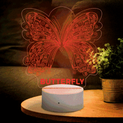 Personalised Butterfly Home Decoration Lamp With Custom Name Night Light Kid's Bedroom Decor Children's LED Light-Jessemade AU