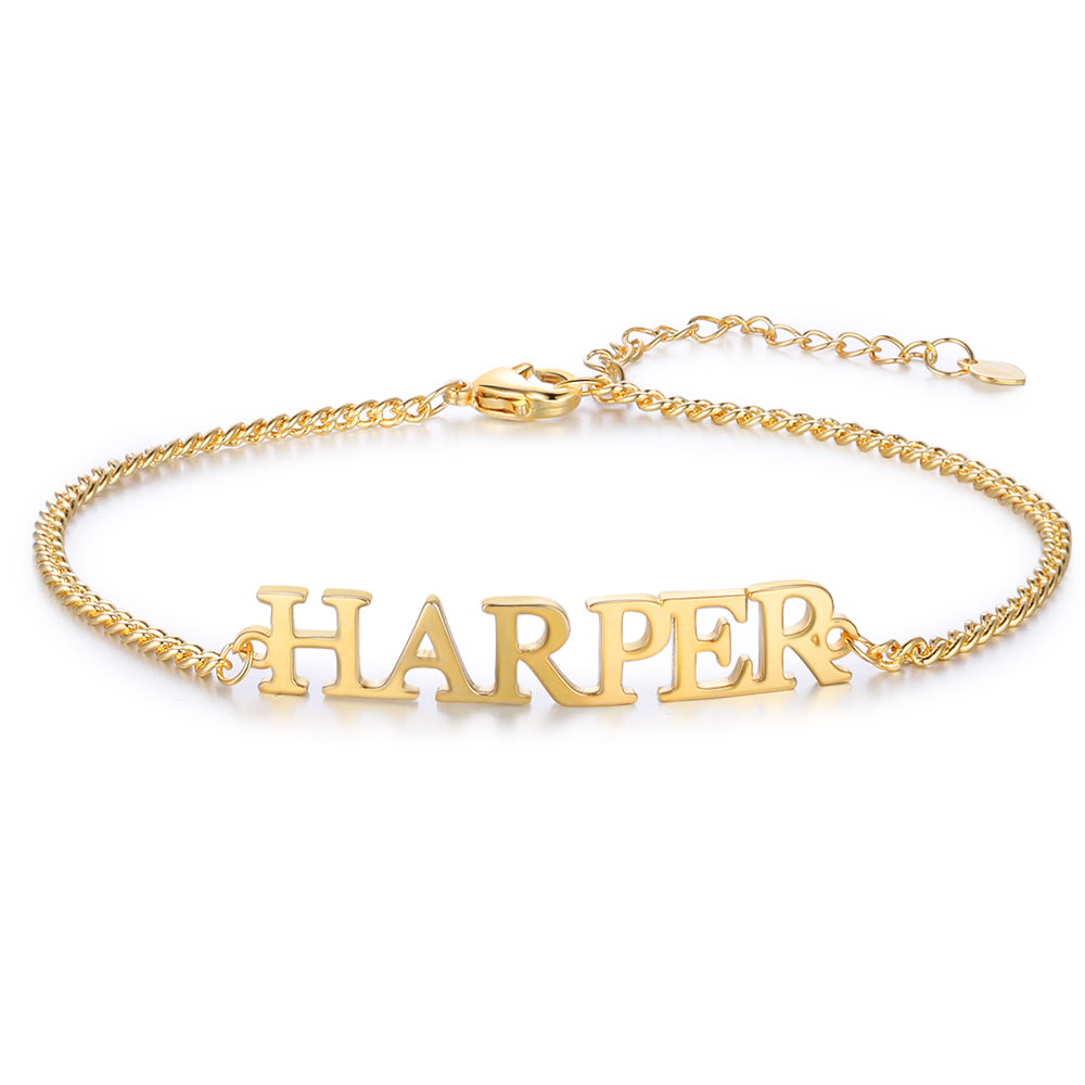Personalised Bracelet Custom 1 Name Bracelet Gift For Women-Jessemade AU