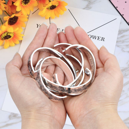 Not sisters by blood but sisters by heart, Cuff Bangle Bracelet Gifts For Her-Jessemade AU