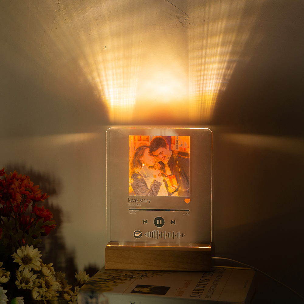 Personalised Spotify Code Photo LED Night Light-Can Play Music-Interesting-Jessemade AU
