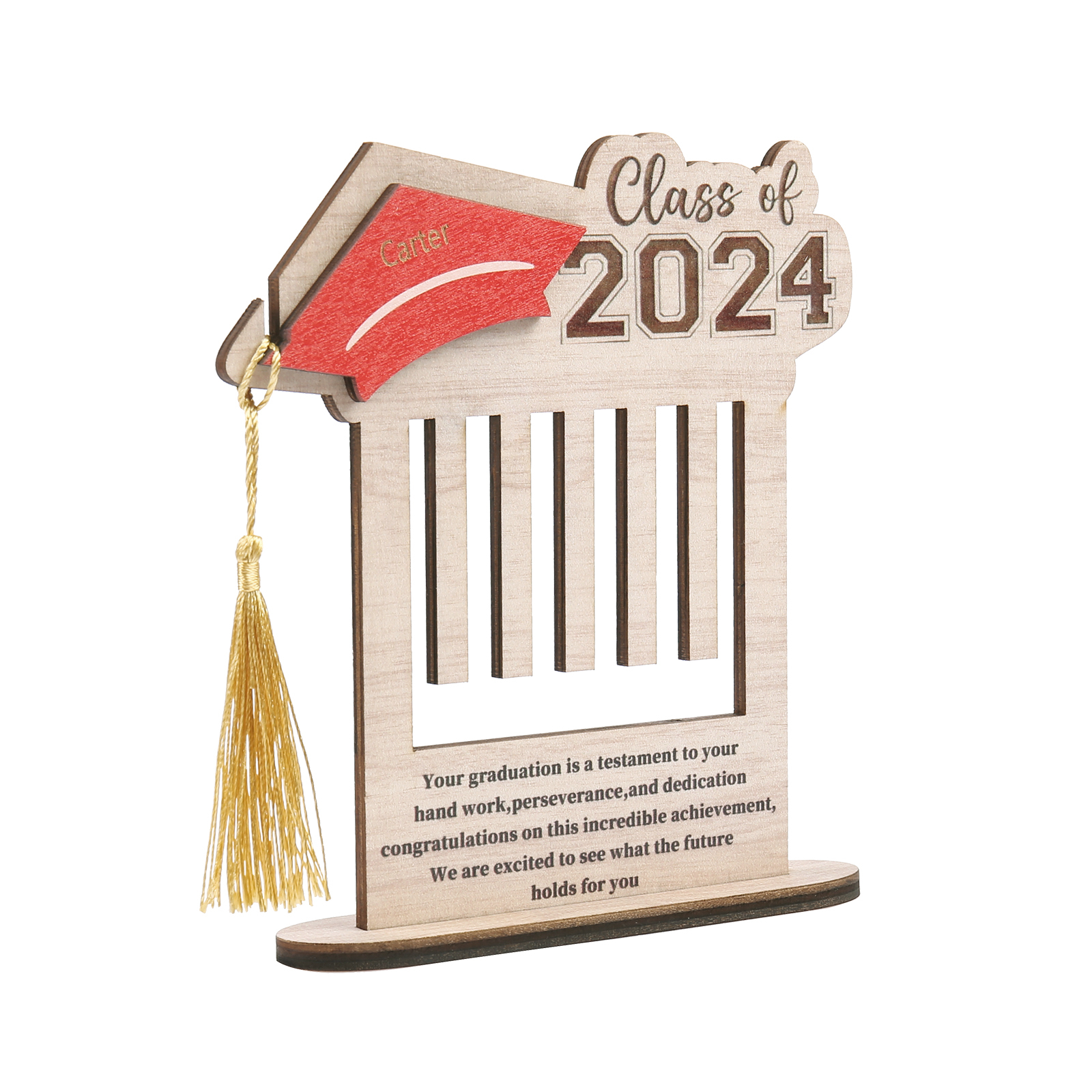 Class of 2024 Personalised Graduation Wooden Money Rack Custom Name Creative Graduation Gifts for Her/Him-Jessemade AU