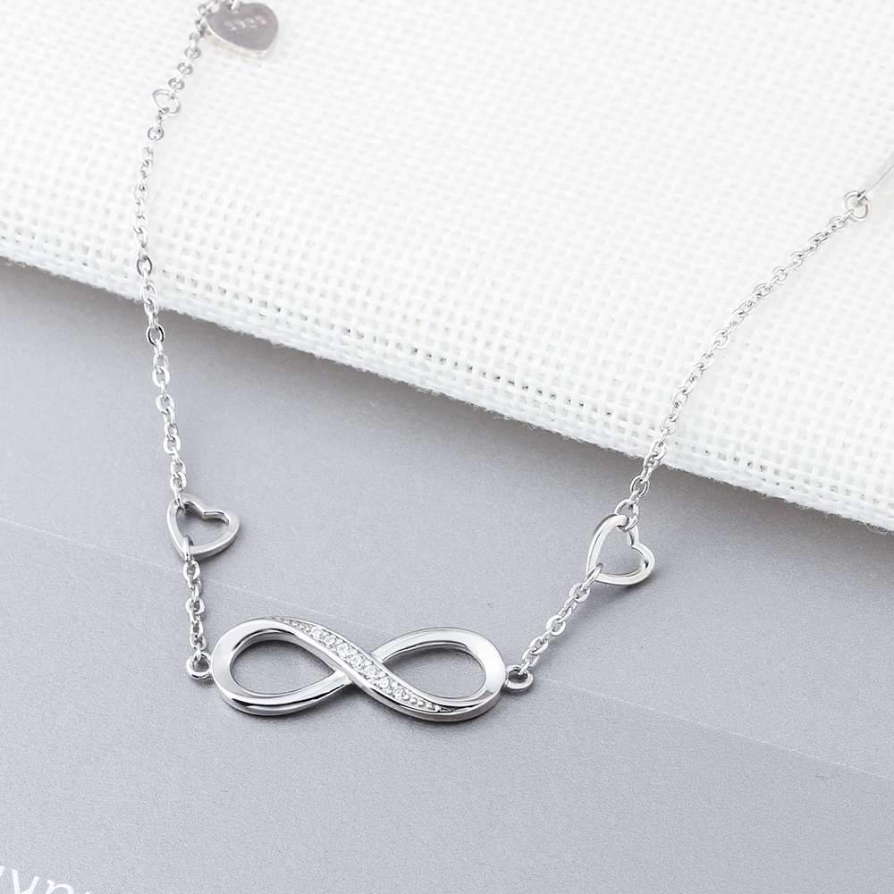 Adjustable  925 Sterling Silver Infinity Bracelets for Women-Jessemade AU