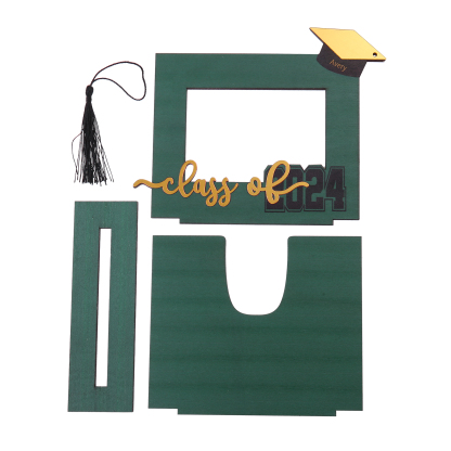 Class of 2024 Personalised Graduation Photo Frame Custom Name & Photo Wooden Frame Creative Gifts-Jessemade AU