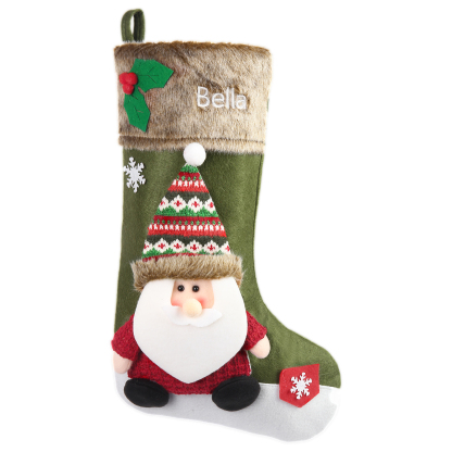 Personalised Christmas Stockings Ornaments Custom 1 Name Christmas Socks Gifts for Family Friends-Jessemade AU