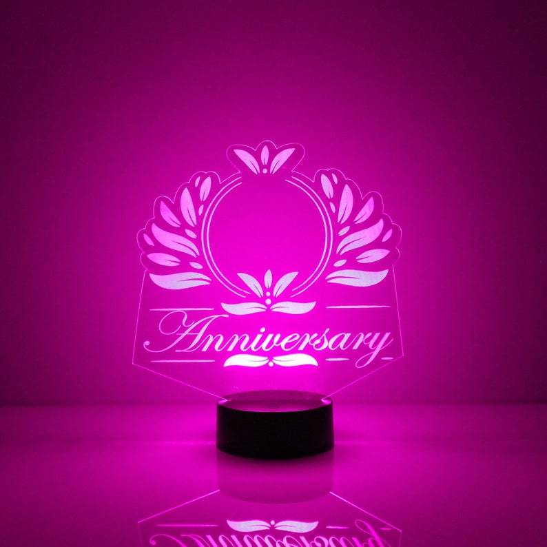Personalised 7 Colours Changing Night Light Custom Name LED Lamp Gifts For Couple-Jessemade AU