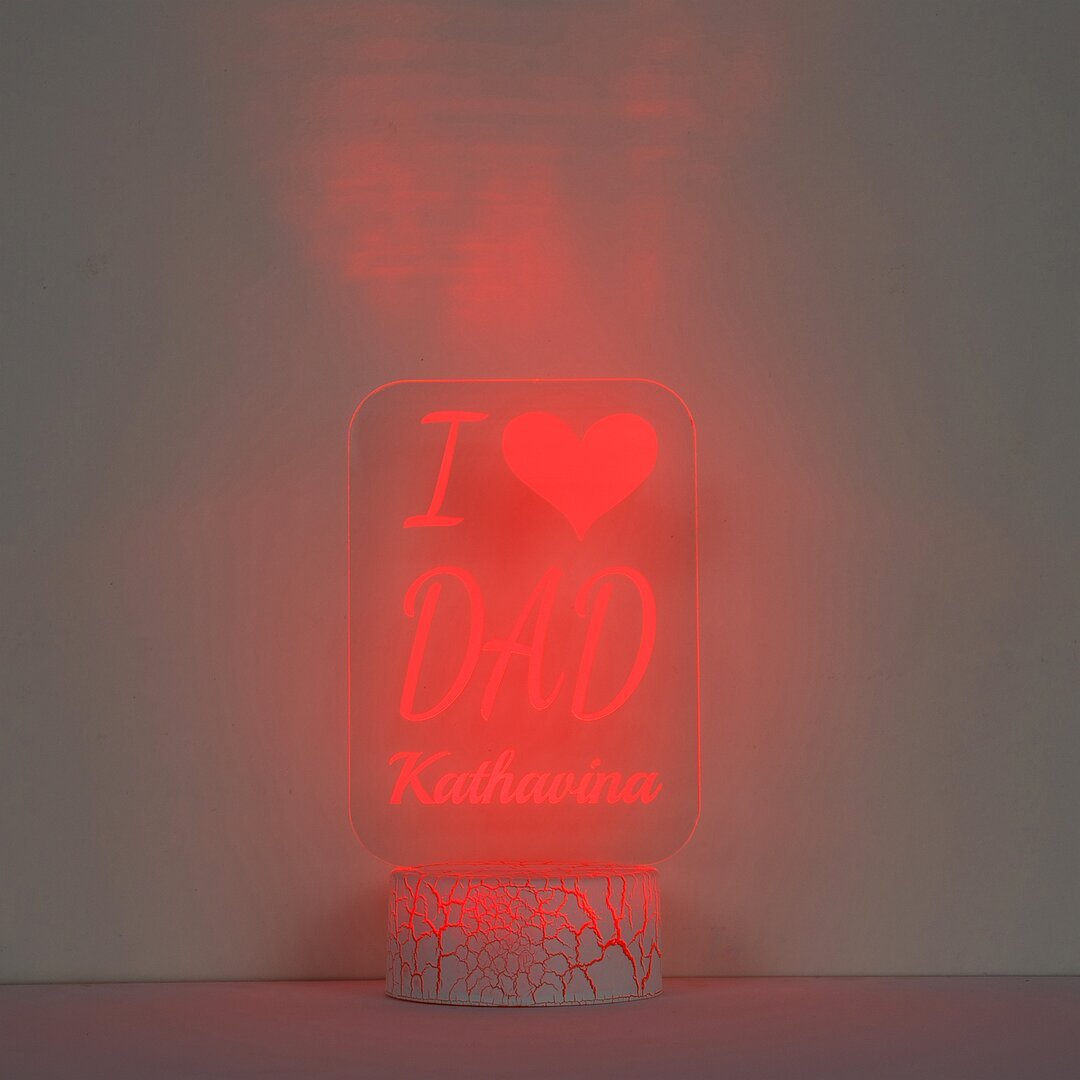 Custom name 7 colour Discoloured Night Light Engraved 1 Names Home Decoration Family Gifts-Jessemade AU