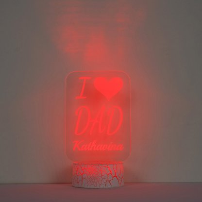 Custom name 7 colour Discoloured Night Light Engraved 1 Names Home Decoration Family Gifts-Jessemade AU