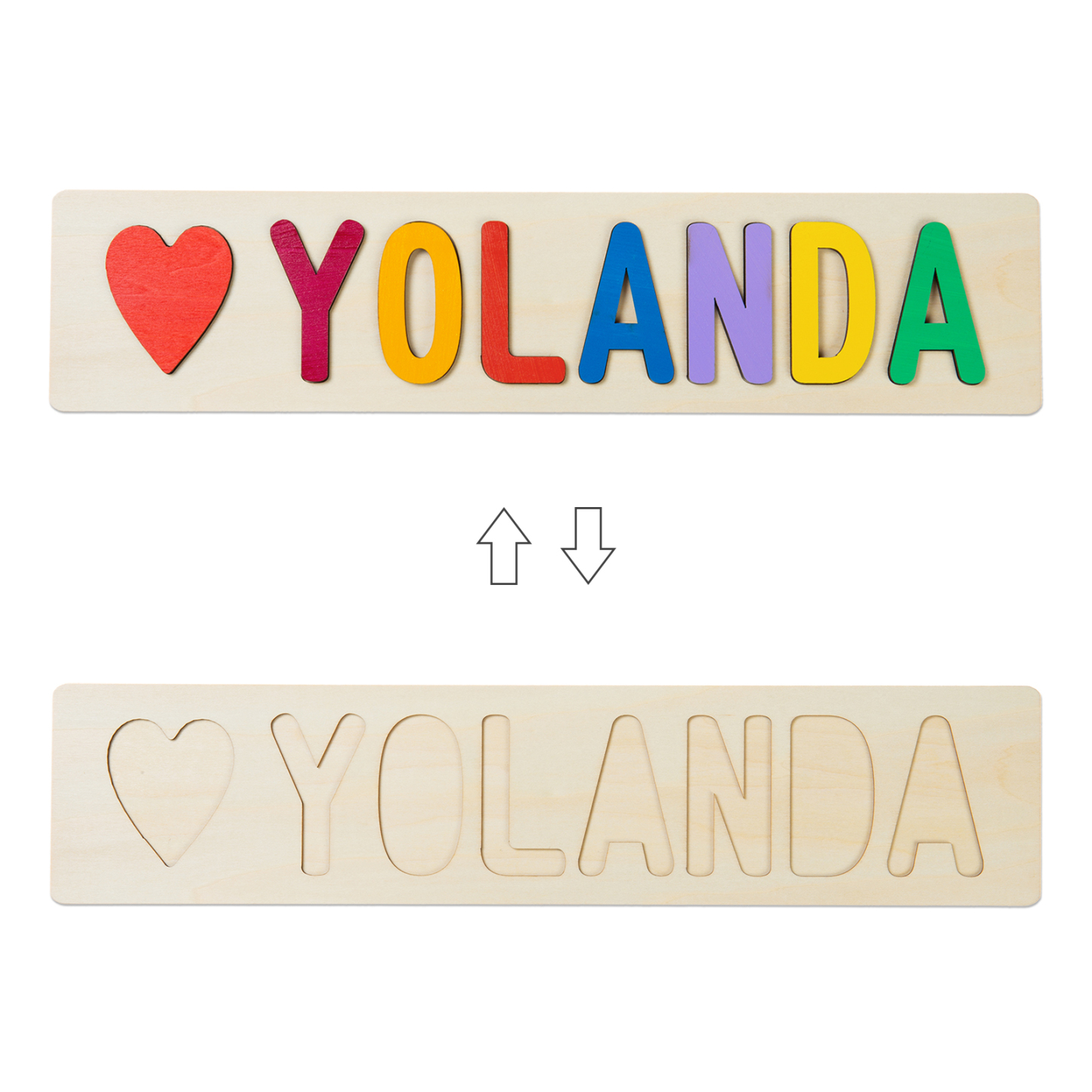 Personalised Kid's Wooden Name Alphabet Puzzle Toy for Toddlers Early Learning Child Toy-Jessemade AU