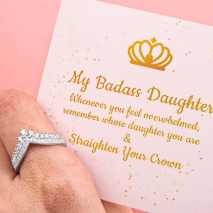 To My Mother Crown Ring "Straighten Your Crown"-Jessemade AU