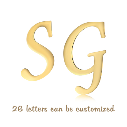 Personalised Big Letter Earring Customised 2 Letters Gifts for Her-Jessemade AU
