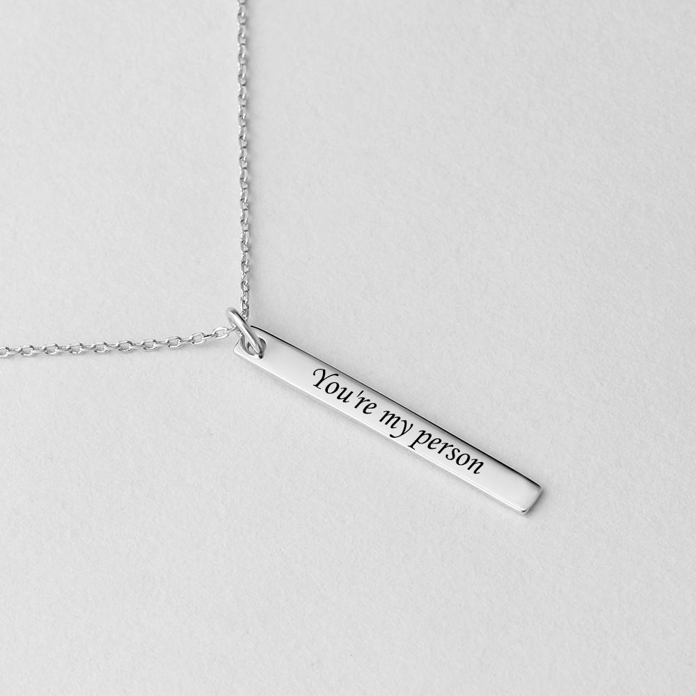 You are my person DIY Necklace Engraved  Letter Personalised Gift-Jessemade AU