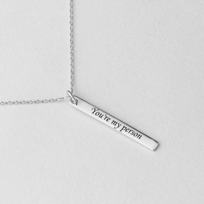You are my person DIY Necklace Engraved  Letter Personalised Gift-Jessemade AU
